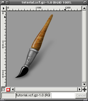 GIMP - Draw A Paint Brush