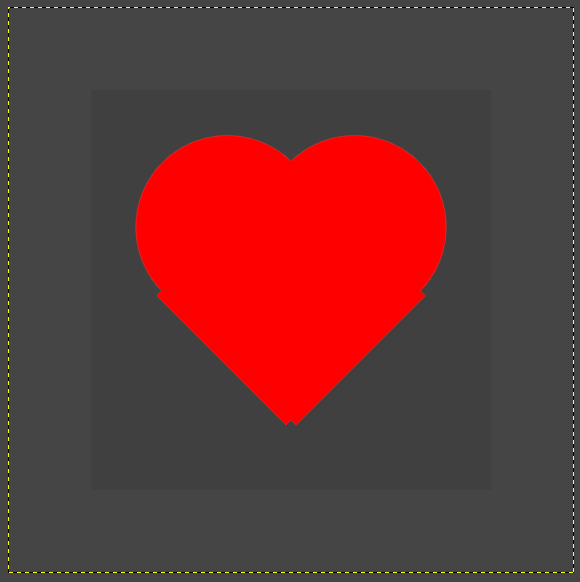 GIMP - Heart Shape
